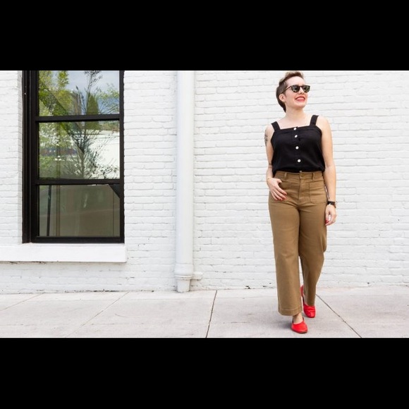 Nwt Everlane Linen Picnic Top 